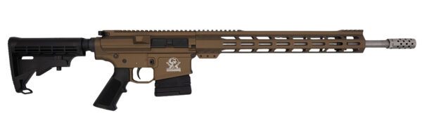 171460 Great Lakes Firearms GL10308SSBRZ GLFA 308 Win 10+1 18″ Stainless Threaded Barrel, Bronze Cerakote Picatinny Rail Aluminum Receiver, 6 Position Mil-Spec Black Synthetic Stock, Mil-spec Polymer Grip