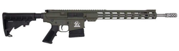 Great Lakes Firearms GL10308SSODG GLFA  308 Win 10+1 18″ Stainless Threaded Barrel, OD Green Cerakote Picatinny Rail Aluminum Receiver, 6 Position Mil-Spec Black Synthetic Stock, Mil-spec Polymer Grip