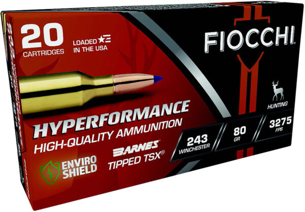 171651 Fiocchi 243TTSX Hyperformance .243 Win 80 gr TSX 20/Box