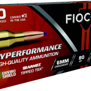 Fiocchi Hyperformance 6mm Creedmoor 80gr Barnes TSX – 20rd Box