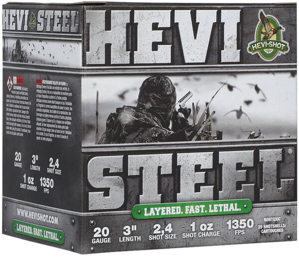 HEVI-Shot HEVI-Steel 20ga 3″ 25/Box
