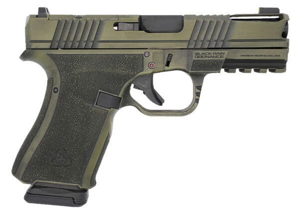 Black Rain Ordnance FLP9MMBGB   Compact Frame 9mm 15+1 4″ Stainless Steel Slide