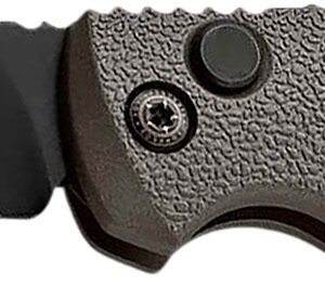 Boker 01KALS96  Kalashnikov 2.52″ Drop Point Plain/Serrated Black D2 Steel Blade Gray Aluminum Handle