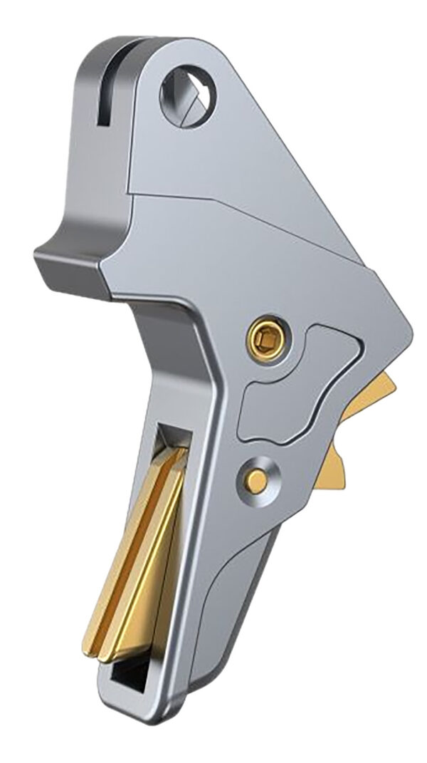 172590 Tyrant CNC TDMPTRIGFSCGREY/GOLD Gray Fits S&W M&P Full-Size & Compact