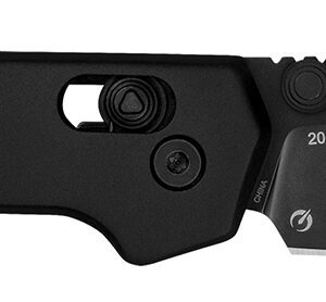 Kershaw 2051BLK Mini Iridium  3″ Folding/Spear Point Plain Stonewashed D2 Steel Blade/Ice Blue Anodized 6061-T6 Aluminum Handle