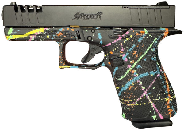 Great Lakes GL19SBLK Striker 9mm 4″ Splatter Black