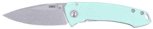 172861 CRKT 2522B Tuna EDC Compact 2.73″ Folding Plain Stonewashed 14C28N Steel Blade, G10/SS Handle