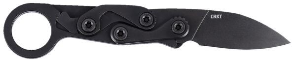 CRKT 4050K Provoke EDC EDC 2.47″ Folding Black Oxide Plain Satin D2 Steel Blade, Black Aluminum Handle
