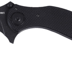 CRKT 2635 DU Hoc Deadbolt 3.62″ Fixed Karambit Plain Black Powder Coated D2 Steel Blade, Black G10 Handle