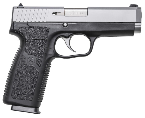 Kahr CT9 9mm Pistol, Matte Stainless Slide, Black Finish