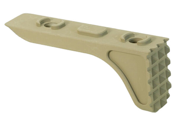 173195 Timber Creek Outdoors MRBSFDE Rugged Barrier Stop Flat Dark Earth Aluminum M-LOK