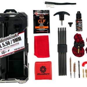 173690 KleenBore KDS556/9 Dual System Cleaning Kit 5.56/22/223 w/ Dual Rod Rope Pull Through