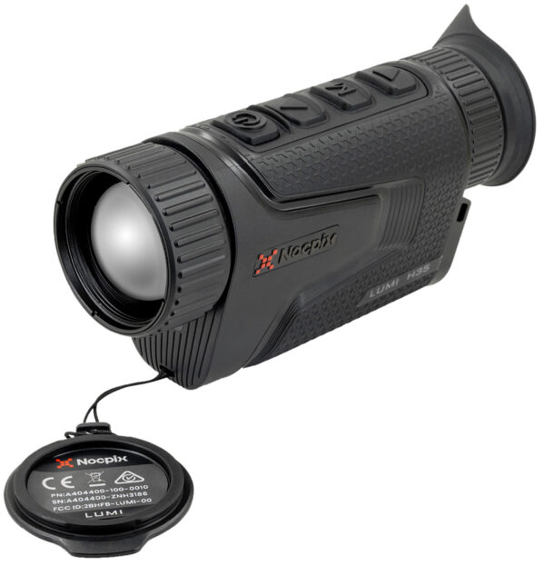173714 Nocpix LUMIH35 Lumi H35 Thermal Monocular Black 2.5x35mm, 640×512 12 Microns 50 Hz Resolution, Zoom Digital 4x