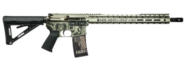173794 Black Rain Ordnance 24111203S Trump FX Custom Limited Edition 5.56 NATO 30+1 Silver Spec 15
