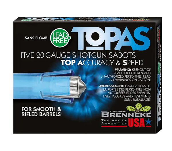 Brenneke TOPAS Lead Free Sabot 20 Gauge 2 3/4 in 5rd