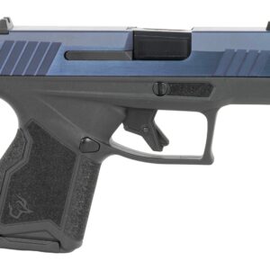 Taurus 1-GX4M931-B GX4  Micro-Compact Frame 9mm Luger 13+1 3.06″ Satin Black DLC Stainless Steel Barrel, Blue PVD Serrated Alloy Steel Slide, Matte Black Stainless Steel Frame, Textured Grip