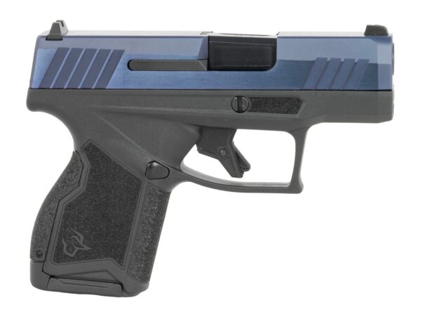 Taurus 1-GX4M931-B GX4  Micro-Compact Frame 9mm Luger 13+1 3.06″ Satin Black DLC Stainless Steel Barrel, Blue PVD Serrated Alloy Steel Slide, Matte Black Stainless Steel Frame, Textured Grip