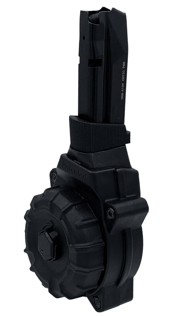 174337 ProMag DRMA109 30rd Drum Magazine 9mm Black