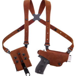 Galco CL2800R Classic Lite 2.0 Shoulder System Shoulder Size Fits Chest Up To 56″ Natural Leather Fits Glock 43 Right Hand
