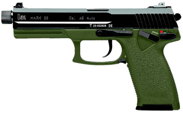 174603 H&K Mark 23 .45 ACP 5.87in Threaded 12rd OD Green
