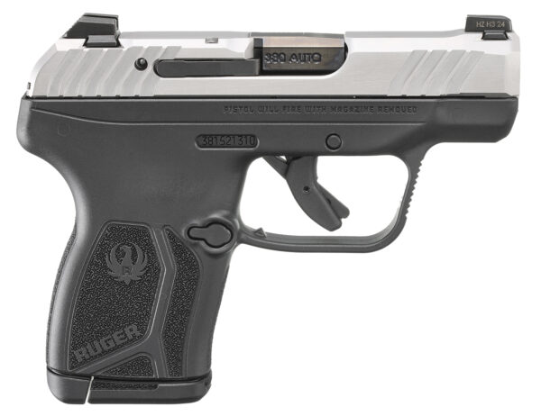 Ruger 13753 LCP Max Compact Frame 380 ACP 10+1 2.80″ Black Stainless Steel Barrel, Serrated Stainless Steel Slide, Black Polymer Frame, Black Polymer Grip, Holster, Magazine & Magazine Loader