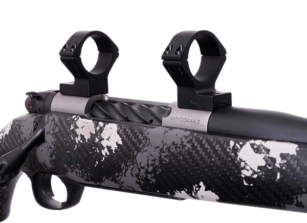 Weatherby TRBVLAS1 Scope Mount/Ring Combo  Matte Black Alloy 1″ Tube, Weatherby Mark V Medium Rings Standard 6-Lug Action