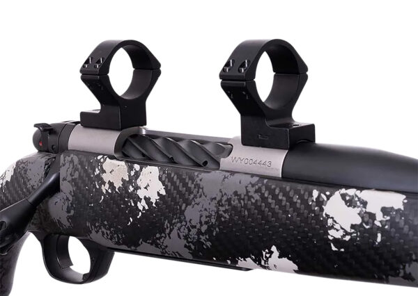 Weatherby W940705 Scope Mount/Ring Combo  Matte Black Alloy 1″ Tube Weatherby Mark V Medium Rings Magnum 9-Lug Action