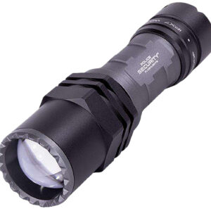 Police Security Long Throw Flashlight 400 Lumens Black