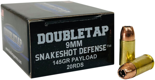 175769 Double Tap SnakeShot 9mm Luger 95gr JHP 20rd Box