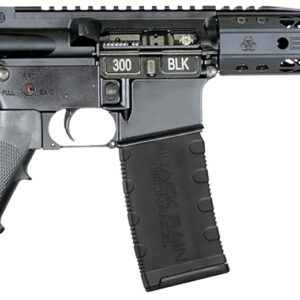 Black Rain Ordnance  Spec15  5.56 NATO 30+1 10.50″ Black Nitride Steel Barrel, 10″ M-LOK Handguard, Black Anodized Aluminum Picatinny Rail Receiver, Tactical SBA3 Brace, Black G.I. Grip