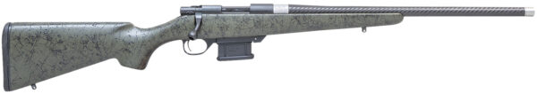 Howa HCE6ARCGRN 1500 Carbon Elevate 6mm ARC 20″ Carbon Fiber Wrapped Threaded Barrel, Black Drilled & Tapped Steel Receiver, Fixed Stocky’s OD Green w/Black Webbing Synthetic Stock, Right Hand