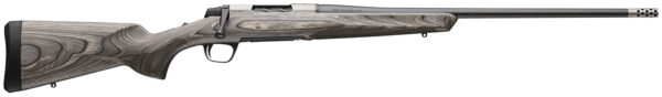 Browning 036092299 X-Bolt 2 Hunter Full Size 6.8 Western 3+1 24″  Matte Blued Threaded Sporter Barrel, Drilled & Tapped Stainless Steel Receiver, Fixed Gray Laminate Stock, Radial Muzzle Brake