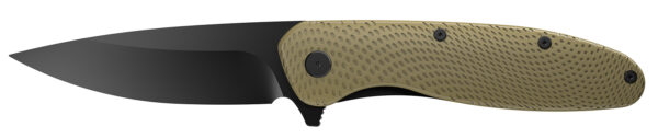 Outdoor Edge VD1C Viddux  3.15″ Folding Drop Point Plain Black Oxide 4Cr14MoV Blade Green Glass-Filled Nylon Handle