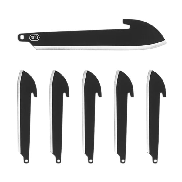 177019 Outdoor Edge RRSF30K6C 3″ Sheepsfoot Plain Black Oxide 420J2 SS Blade 6 Blades