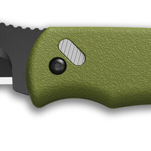 Outdoor Edge RMG222C RazorMini  2.20″ Folding Plain 420J2 SS Blade OD Green ABS Polymer Handle