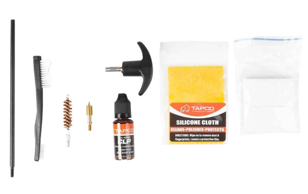 177180 Tapco TAP22080 Handgun Cleaning Kit 38/357/9mm Handgun Black