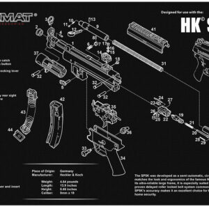 TekMat H&K SP5K Cleaning Mat 11×17 Rubber