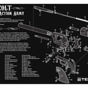 TekMat TEKR17SAA 11″x17″ Rubber Cleaning Mat – Colt Diagram