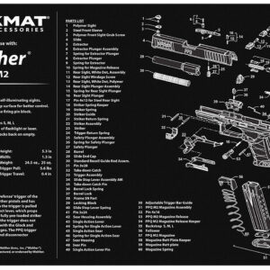 TekMat Walther PPQ Mod 2 Cleaning Mat Rubber