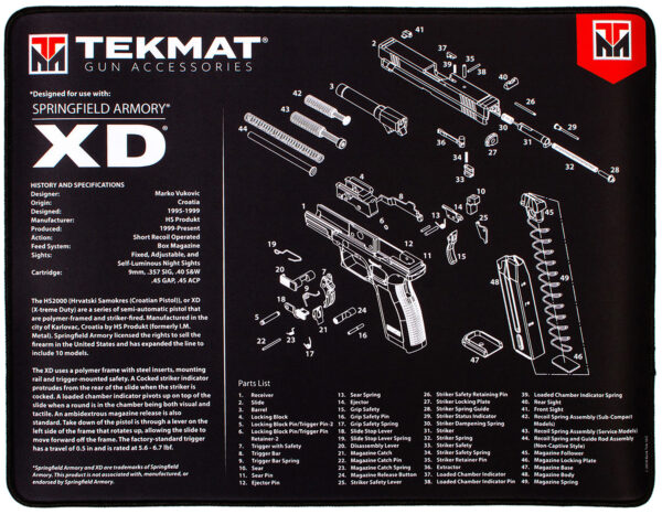 TekMat TEKR20XD Springfield Armory XD Ultra 15×20 Mat