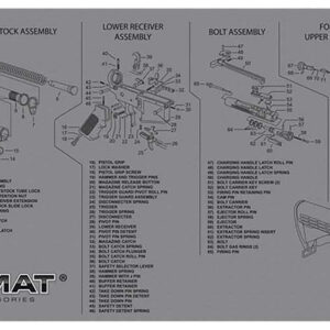 TekMat AR-15 Cleaning Mat 12×36 Gray