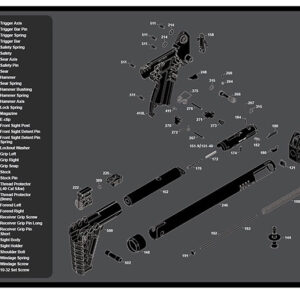 TekMat TEKR36KELSUB2 Kel-Tec SUB2000 12×36 Cleaning Mat