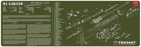 TekMat M1 Garand Cleaning Mat 12×36 Olive Drab