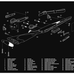 TekMat 12×36 Gun Cleaning Mat – Remington 700