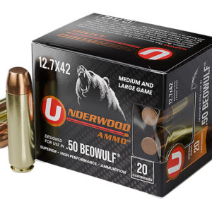 Underwood Ammo 50 Beowulf 350gr FMJ – 20rd Box