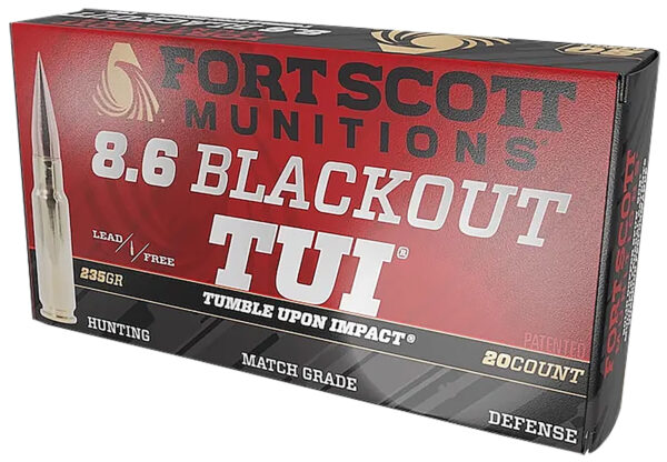 177878 Fort Scott Munitions 8.6 Blackout 235gr TUI 20rd Box