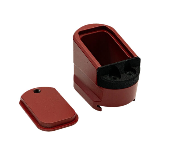 177938 Shield Arms MPME5RED Magazine Extension 5rd Compatible w/ Shield Arms M&P 2.0 Red Anodized Aluminum