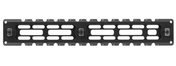 177975 Leapers TLUMA03 ARCA Rail 6 Slot M-LOK Matte Black Anodized Aluminum 9.40″ Long M-LOK Mount
