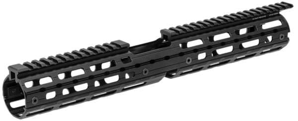 178026 Leapers MTU015SSM Quad Rail Handguard Aluminum Matte Black Receiver