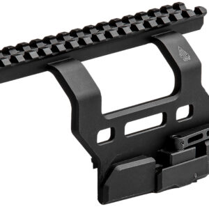 Leapers MTUAK01 Quick-Detachable AK Side Mount  Matte Black Anodized Aluminum 6.69″ Long